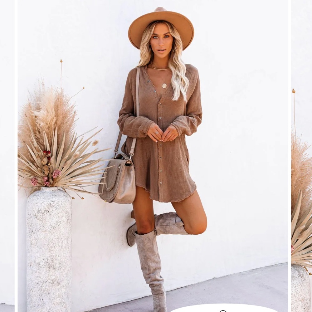 Cotton Button Down Tunic